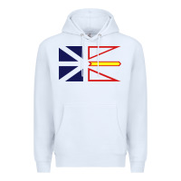 White Newfoundland and Labrador Flag - 3 Color Premium Hoodie - longCreatives