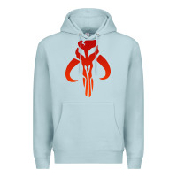 Blue Mist Mando Mythosaur Skull Sticker Premium Hoodie - longCreatives