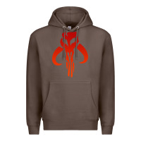 Coffee Mando Mythosaur Skull Sticker Premium Hoodie - longCreatives