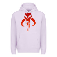 Lilac Mando Mythosaur Skull Sticker Premium Hoodie - longCreatives
