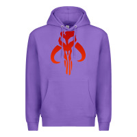 Purple Mando Mythosaur Skull Sticker Premium Hoodie - longCreatives