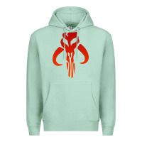 Seafoam Mando Mythosaur Skull Sticker Premium Hoodie - longCreatives