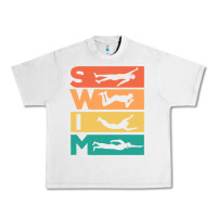 Lunar Rock Retro Vintage Swimming Gift For Swimmers Urban Heavy Tee - longCreatives