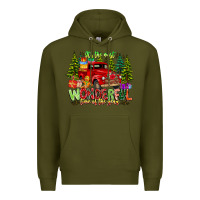 Army Green it's The Most Wonderful Time of the year Premium Hoodie - CowhideDigitalArt