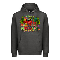 Charcoal Heather it's The Most Wonderful Time of the year Premium Hoodie - CowhideDigitalArt