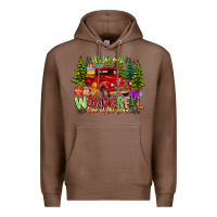 Chestnut it's The Most Wonderful Time of the year Premium Hoodie - CowhideDigitalArt