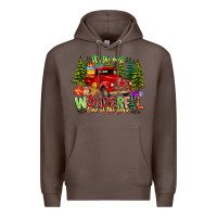 Coffee it's The Most Wonderful Time of the year Premium Hoodie - CowhideDigitalArt