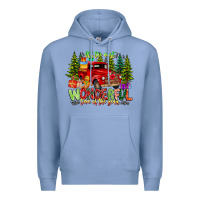 Colony Blue it's The Most Wonderful Time of the year Premium Hoodie - CowhideDigitalArt