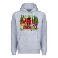 Heather Grey it's The Most Wonderful Time of the year Premium Hoodie - CowhideDigitalArt