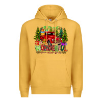 Mustard it's The Most Wonderful Time of the year Premium Hoodie - CowhideDigitalArt