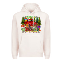 Pale Pink it's The Most Wonderful Time of the year Premium Hoodie - CowhideDigitalArt