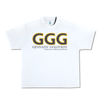 White GENNADY GOLOVKIN - Official Merchandise Urban Heavy Tee - longCreatives