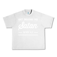 Lunar Rock Get behind me Satan Matthew 1623 Quote Urban Heavy Tee - longCreatives