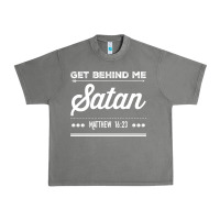 Tornado Get behind me Satan Matthew 1623 Quote Urban Heavy Tee - longCreatives