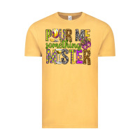 Vintage Mustard Pour me something mister Marri Gras Vintage Tee - HowdyJamesFarm