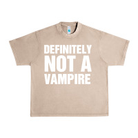 French Oak Definitely Not A Vampire merch Urban Heavy Tee - longCreatives