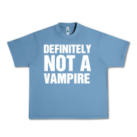 Pebble Blue Definitely Not A Vampire merch Urban Heavy Tee - longCreatives
