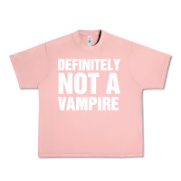 Salmon Definitely Not A Vampire merch Urban Heavy Tee - longCreatives