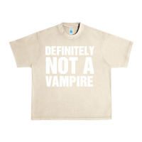 Sandshell Definitely Not A Vampire merch Urban Heavy Tee - longCreatives