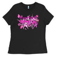 Black Stronger than the storm Cancer Awareness Ladies Tee - HowdyJamesFarm