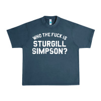 Midnight Navy who the fuck is sturgill simpson Urban Heavy Tee - longCreatives