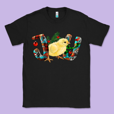 Christmas Joy With Chick Classic Tee Designed By Ranaportraitstore