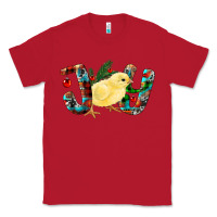 Red Christmas Joy With Chick Classic Tee - RanaPortraitStore