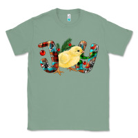 Sage Christmas Joy With Chick Classic Tee - RanaPortraitStore