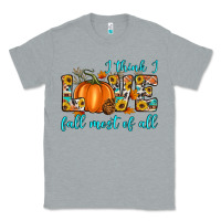 Heather Grey i think i love fall most of all Classic Tee - Artiststas