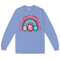Colony Blue Easter eggs rainbow Long Sleeve Tee - OliviaCreatesArt