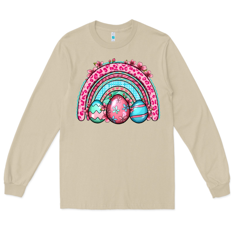 Easter Eggs Rainbow Long Sleeve Tee by OliviaCreatesArt | Teevron