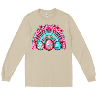Mushroom Easter eggs rainbow Long Sleeve Tee - OliviaCreatesArt