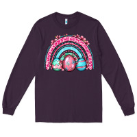 Plum Easter eggs rainbow Long Sleeve Tee - OliviaCreatesArt