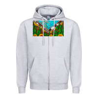 Heather Grey cactus sunflower cowhide and turquoise license plate Zipper Hoodie - Artiststas