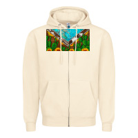 Cactus Sunflower Cowhide And Turquoise License Plate Zipper Hoodie | Teevron