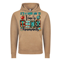 Vintage Coffee it's a good day to teach tiny humans Vintage Hoodie - OliviaCreatesArt