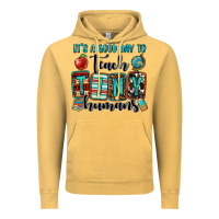 Vintage Mustard it's a good day to teach tiny humans Vintage Hoodie - OliviaCreatesArt