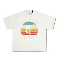 Pistachio Skater - This Is How I Roll Retro Skateboard Gift Urban Heavy Tee - longCreatives