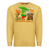 Antique Gold lpn juneteenth licensed practical nurse Premium Sweatshirt - AdoDesignShop