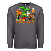 Charcoal Heather lpn juneteenth licensed practical nurse Premium Sweatshirt - AdoDesignShop