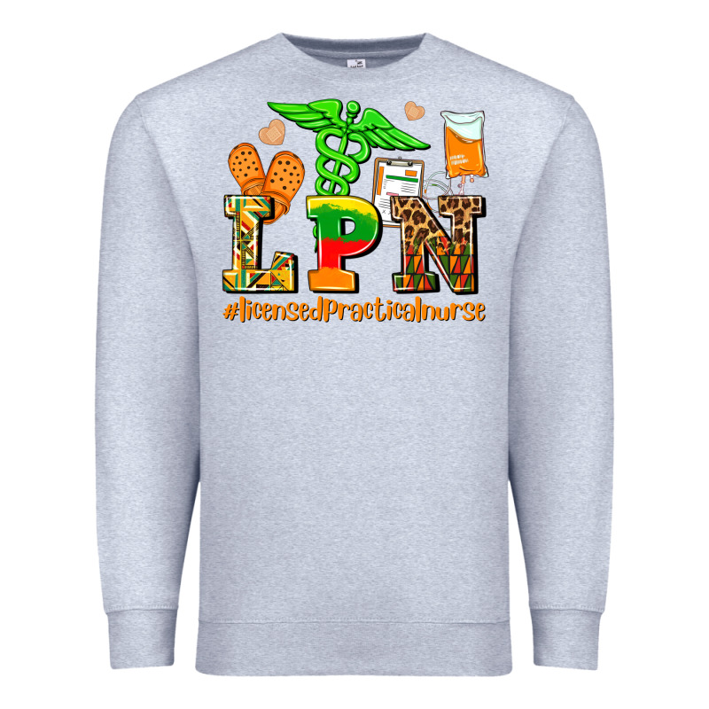 Lpn Juneteenth Licensed Practical Nurse Premium Sweatshirt by AdoDesignShop | Teevron