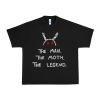 Black The Man The Moth The Legend Mothman Urban Heavy Tee - longCreatives