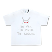 White The Man The Moth The Legend Mothman Urban Heavy Tee - longCreatives