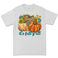 Dove Grey It's Fall Y'all Premium Tee - texasbilliewilder