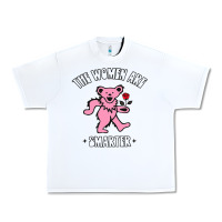 White The Women Are Dancing Bear Smarter Urban Heavy Tee - longCreatives