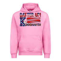 Fuchsia Pink patriotic baseball kindergarten theme Urban Hoodie - JahusDesignShop