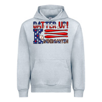 Heather Grey patriotic baseball kindergarten theme Urban Hoodie - JahusDesignShop