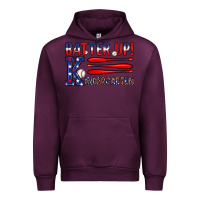 Mauve Wine patriotic baseball kindergarten theme Urban Hoodie - JahusDesignShop