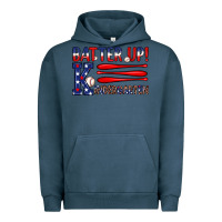 Pigment Midnight Navy patriotic baseball kindergarten theme Urban Hoodie - JahusDesignShop