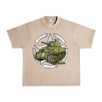 French Oak Sherman M4A1 WWII Army Tank History Vintage Urban Heavy Tee - longCreatives